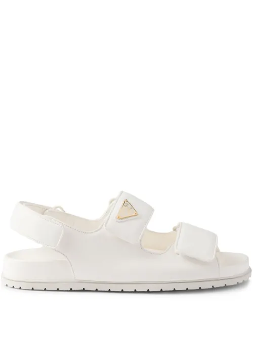 Prada sandales en cuir - Blanc - Prada - Modalova