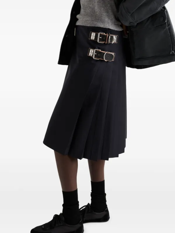 Prada プリーツ スカート | ブルー | FARFETCH JP