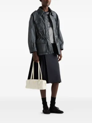 スカート PRADA SKIRT (P120WRSOOO16NQ F0056) Prada Gold midi skirt with sequins | TheDoubleF