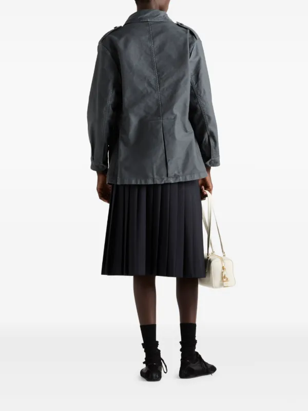 PRADA プラダ　ネイビー　プリーツスカート ナイロン PRADA(プラダ) スカート(レディース) - 海外通販のBUYMA
