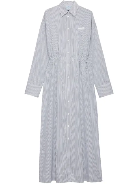 Prada striped poplin dress