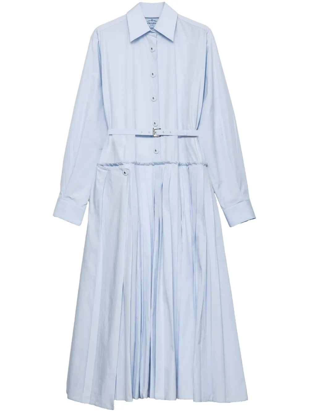 Image 1 of Prada pleated poplin dress