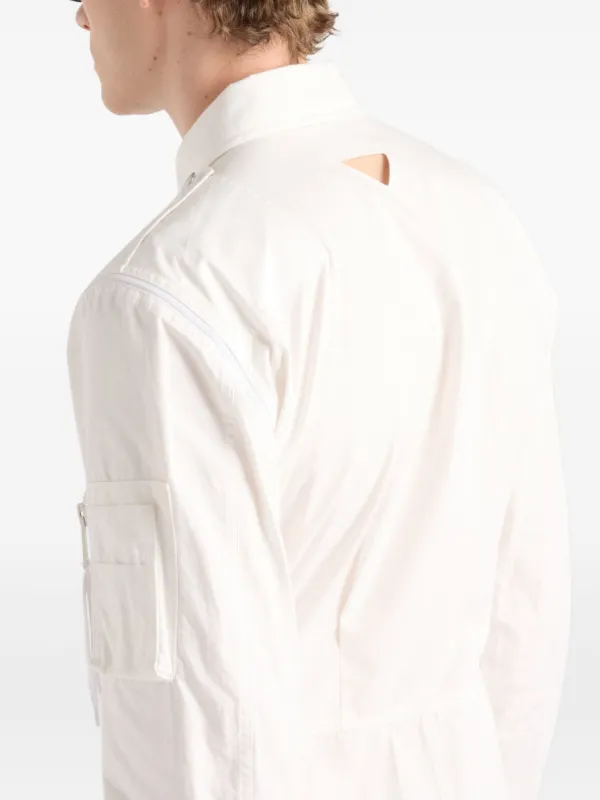 Prada Cotton Jumpsuit | White | FARFETCH PT Prada Cotton Jumpsuit | White | FARFETCH PT