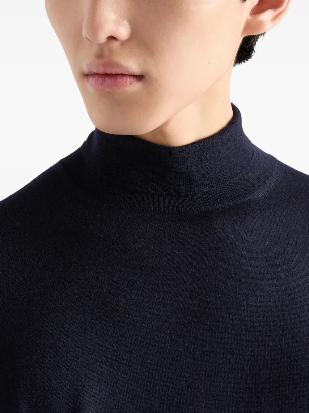 Prada Fijngebreide coltrui Blauw