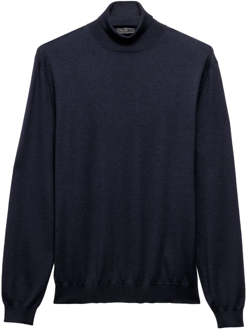Prada Fein gestrickter Rollkragenpullover | Blau | Image 1