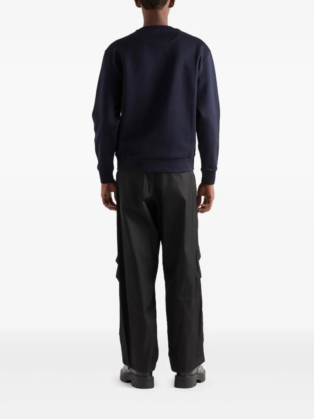 Prada T-shirt met triangel-logo Blauw