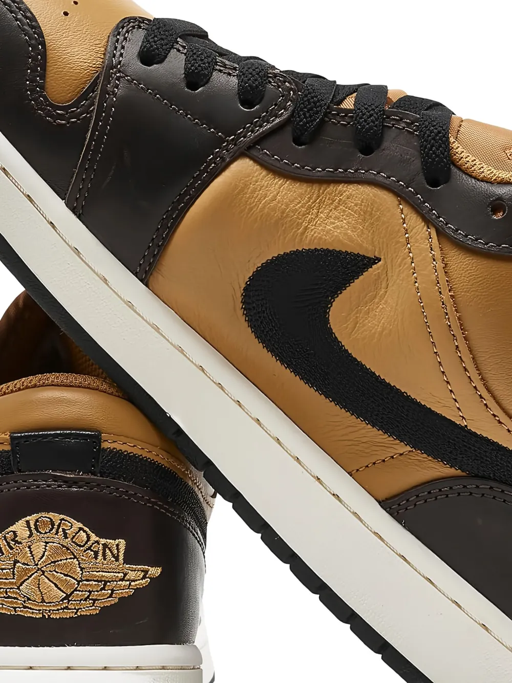 Jordan Air Jordan 1 Low SE "Flax/Baroque Brown/Vintage Coral/Black" sneakers