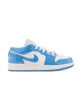 Jordan Kids Jordan 1 Low SE ""White/Legend Blue Patent"" sneakers