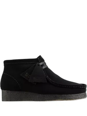 Clarks Originals Wallabee Leather Boots | Black | FARFETCH RO
