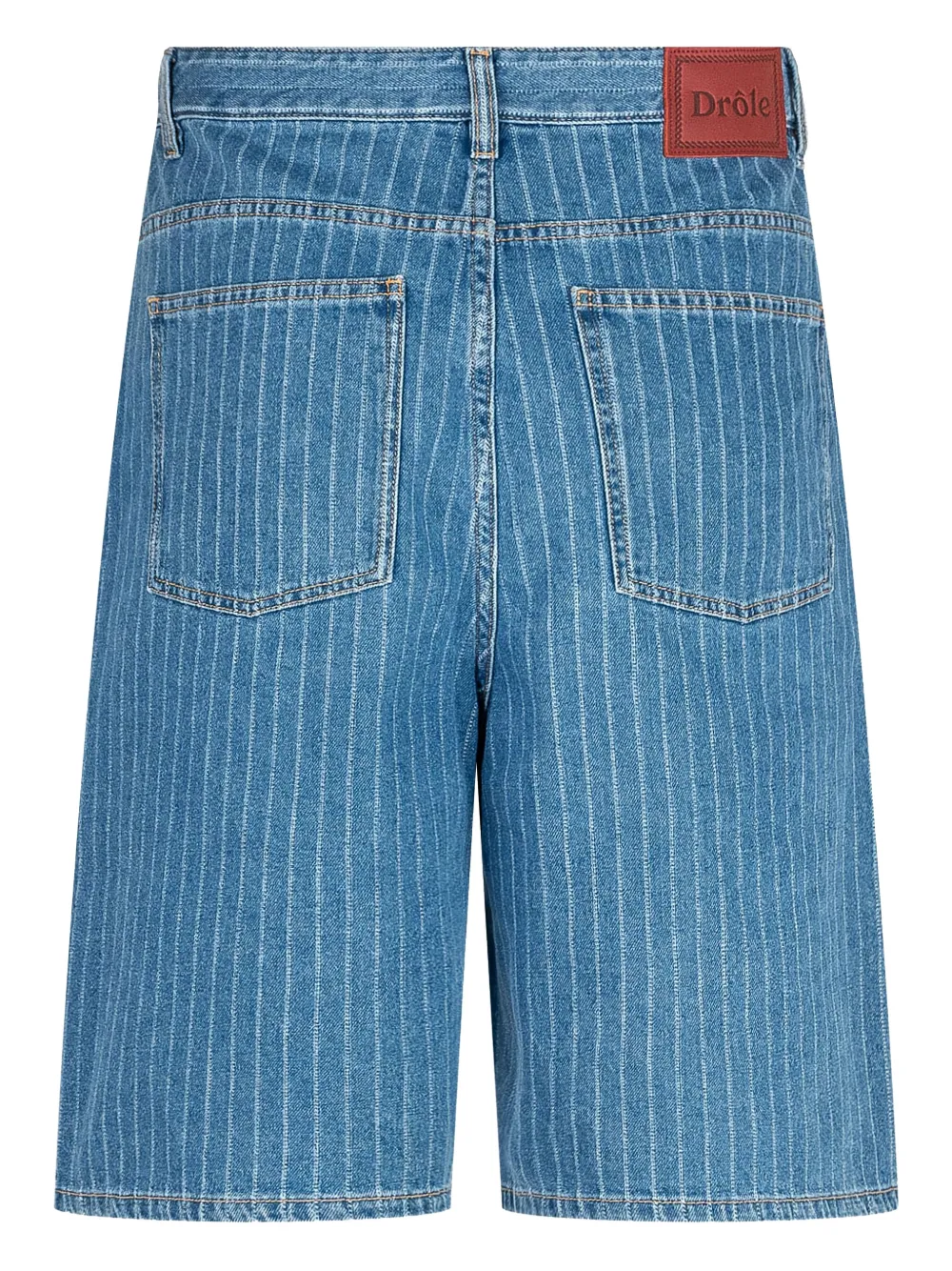 Drôle De Monsieur cotton denim shorts - Blauw