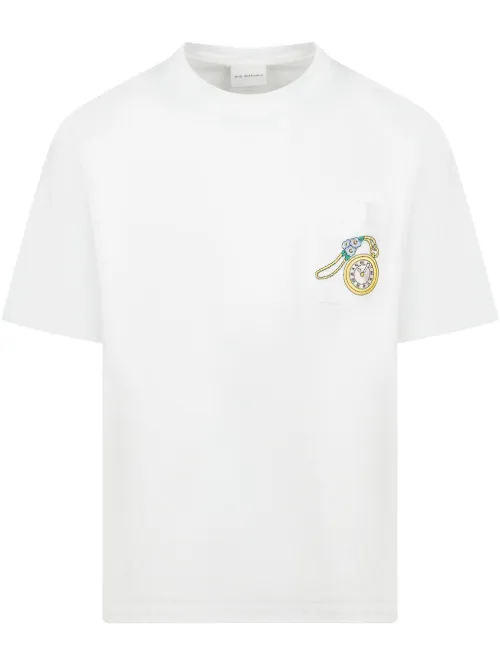T-shirt à motif brodé - Drôle De Monsieur - Modalova