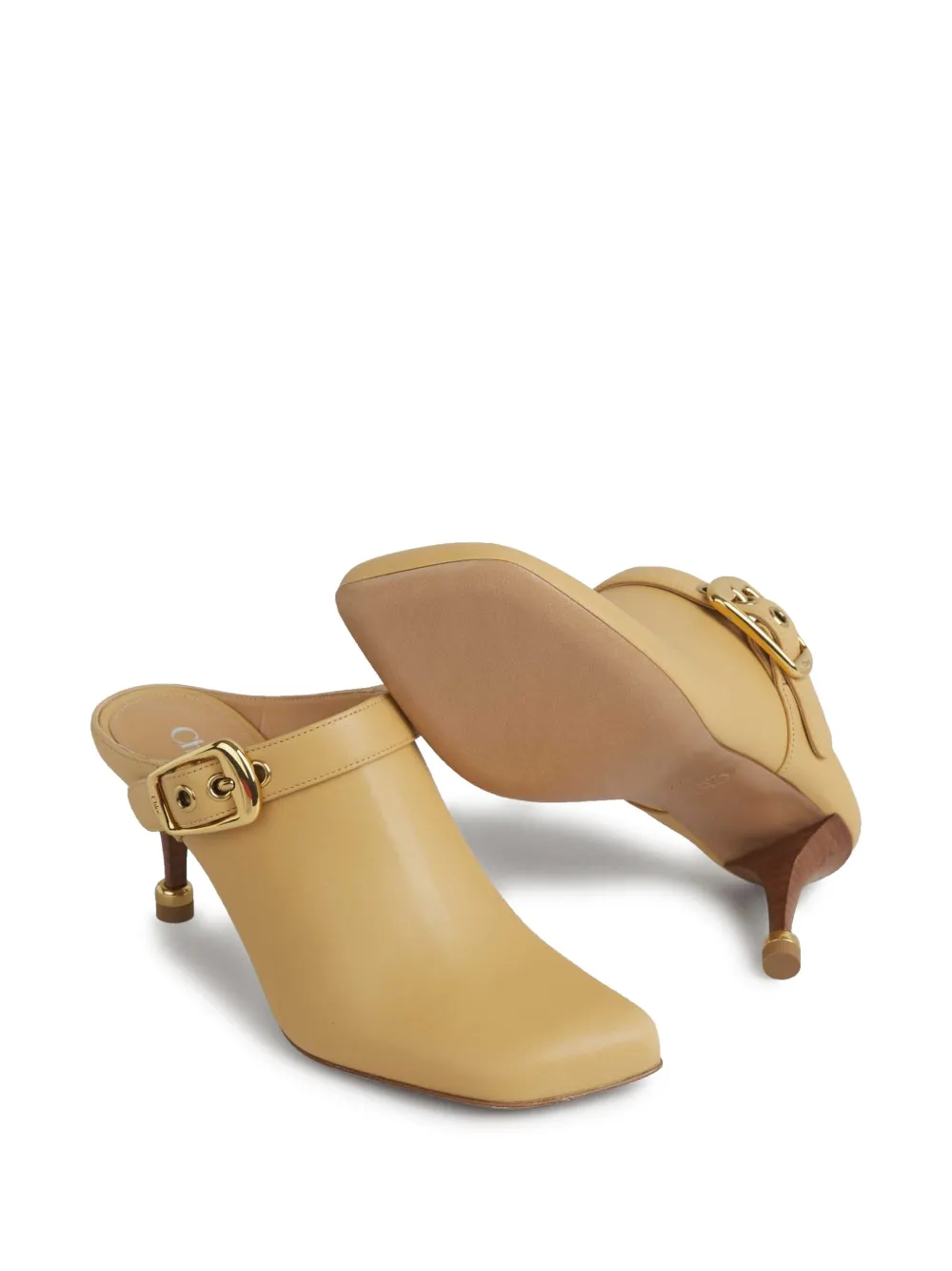 Chloé 75mm Andrea mules Yellow