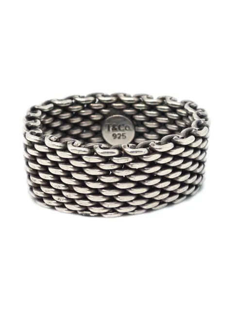 Tiffany & Co. Pre-Owned 1990-2000s sterling silver chainmail ring