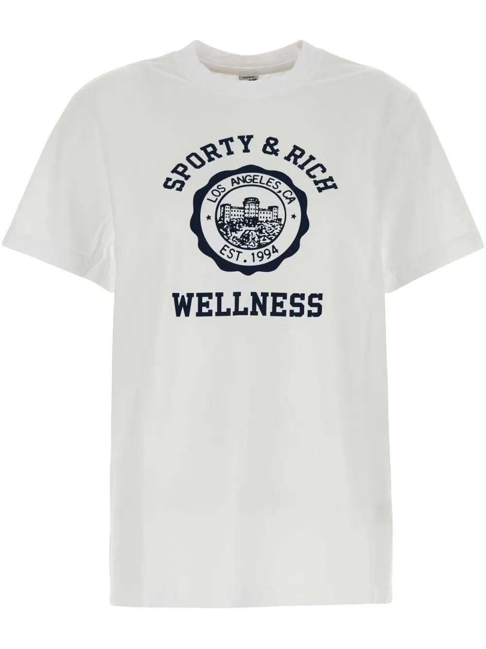 Sporty & Rich Katoenen T-shirt Wit