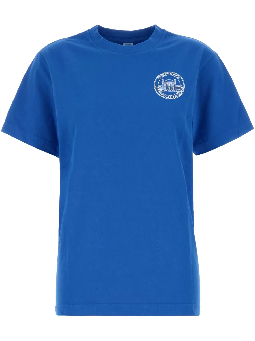 Sporty & Rich Katoenen T-shirt Blauw