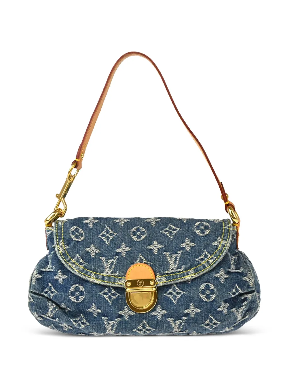 2005 Monogram Denim Mini Pleaty Handbag