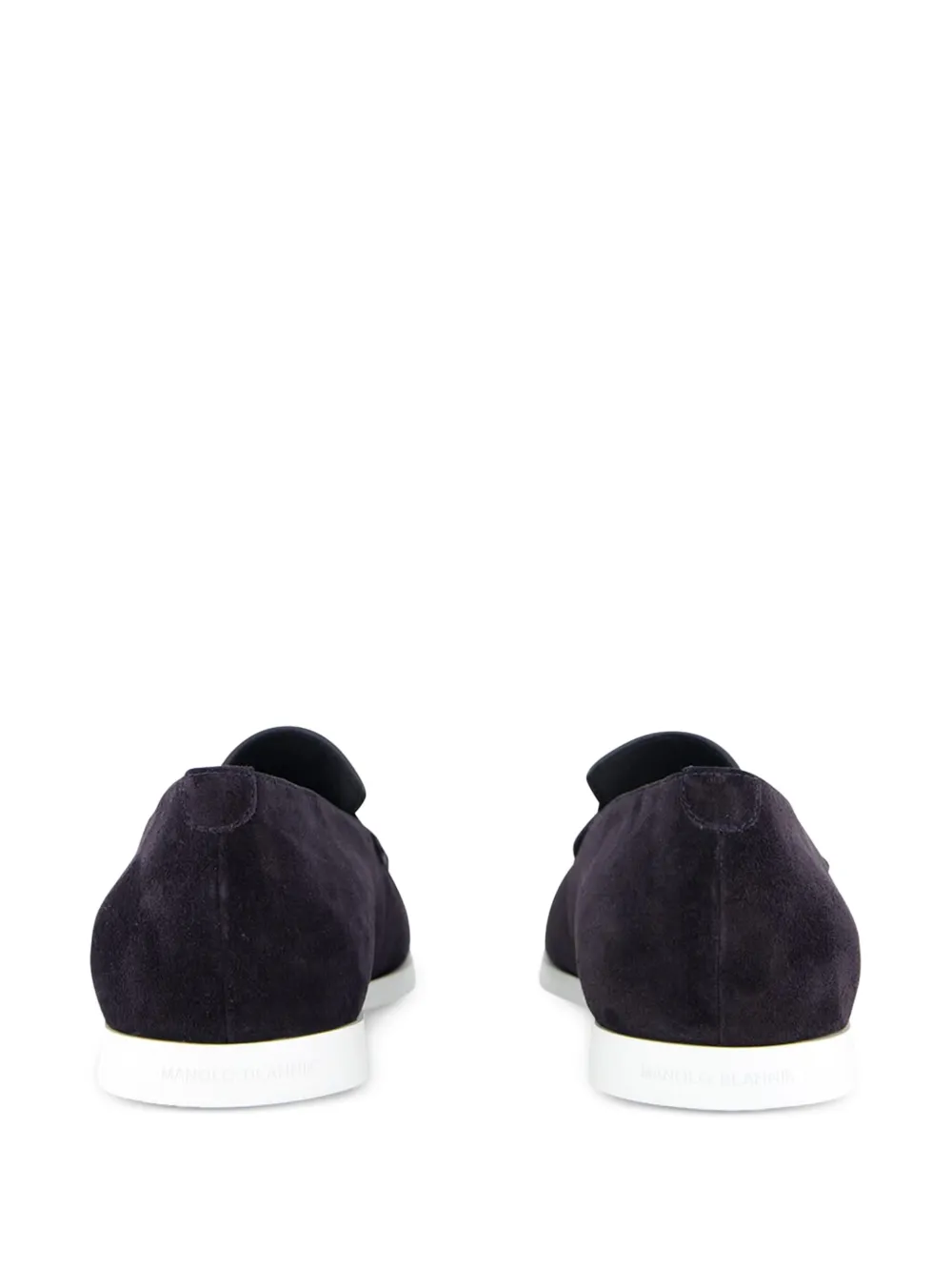 Manolo Blahnik Monaco suede loafers Blue