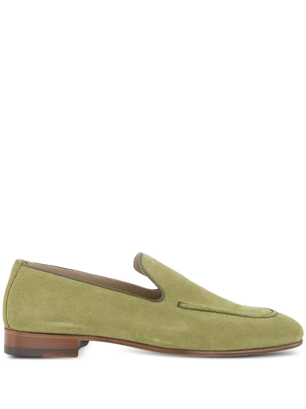 Manolo Blahnik Truro suede loafers Green