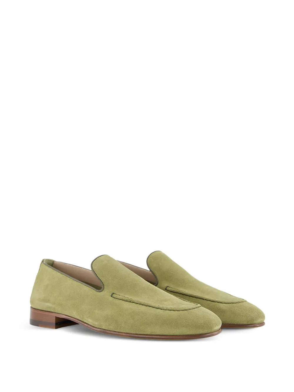 Manolo Blahnik Truro suede loafers Green