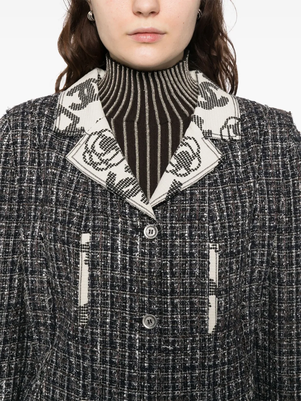 Pre-owned Chanel 2006 Single Breasted Jacket In Black