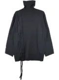 Yohji Yamamoto jersey sweatshirt - Black