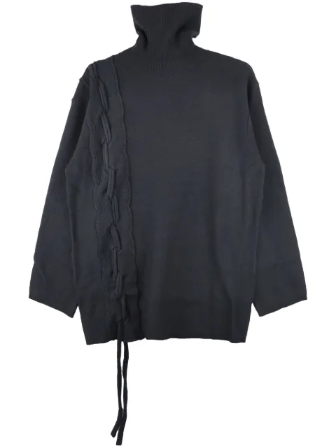 Yohji Yamamoto sudadera con cuello redondo