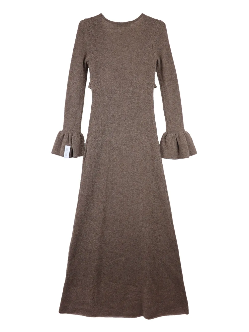 Rokh cross-knitted dress - Bruin