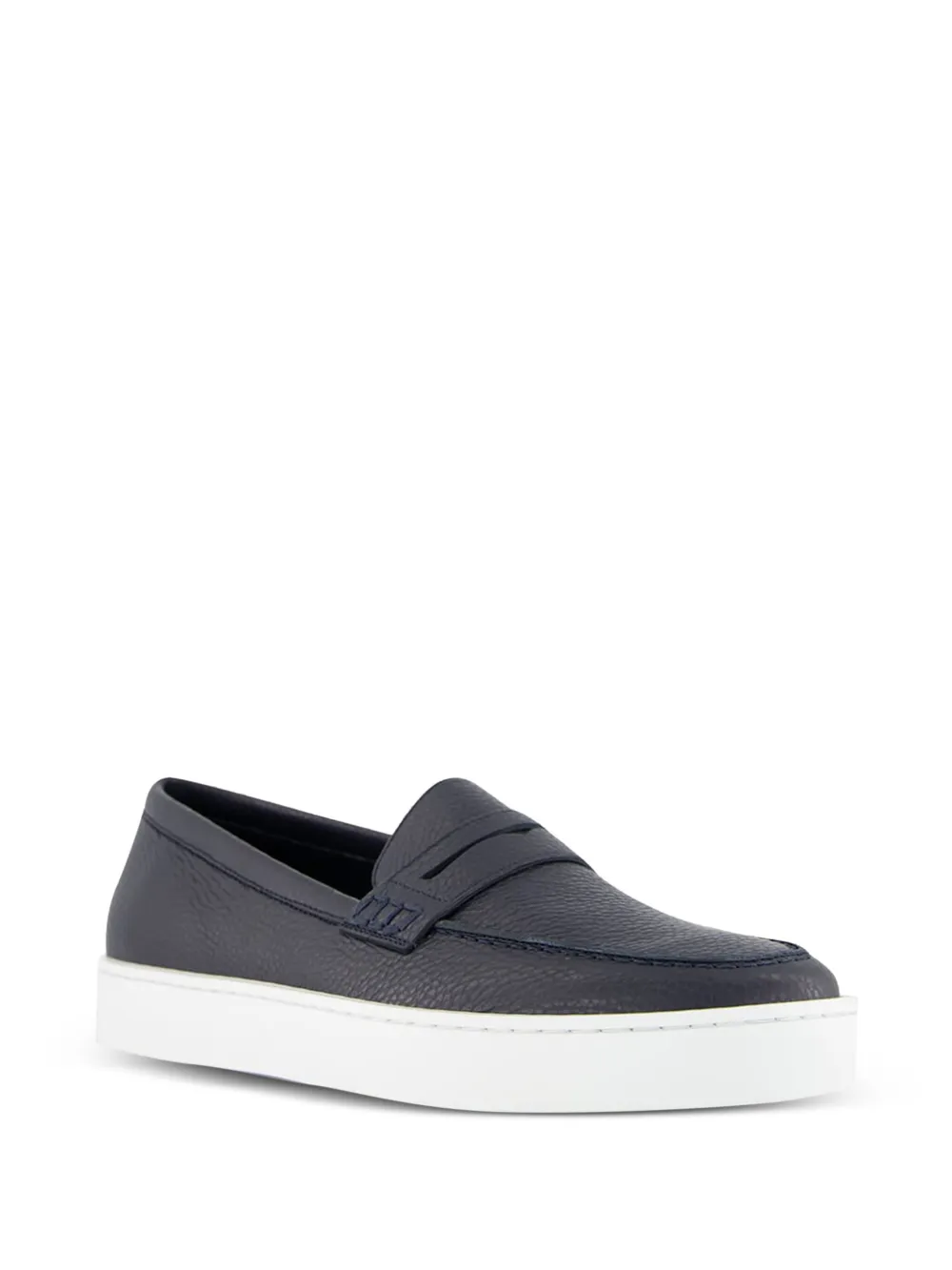 Manolo Blahnik Ellis leather loafers Blue