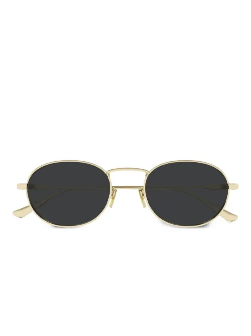 Lunettes de soleil à monture ronde - Saint Laurent Eyewear - Modalova