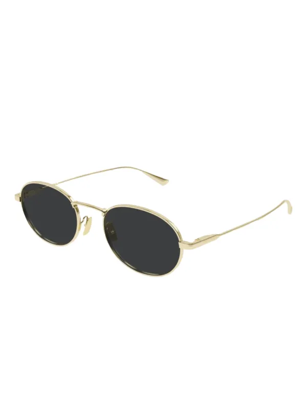 【SAINT LAURENT】EYEWEAR ラウンドフレーム サングラス Saint Laurent Eyewear round-frame Sunglasses | Gold | FARFETCH
