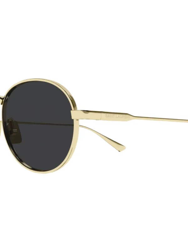 SAINTLAURENT/サンローラン/ラウンド ゴールドトーン サングラス Saint Laurent Eyewear ラウンドフレーム サングラス | ゴールド