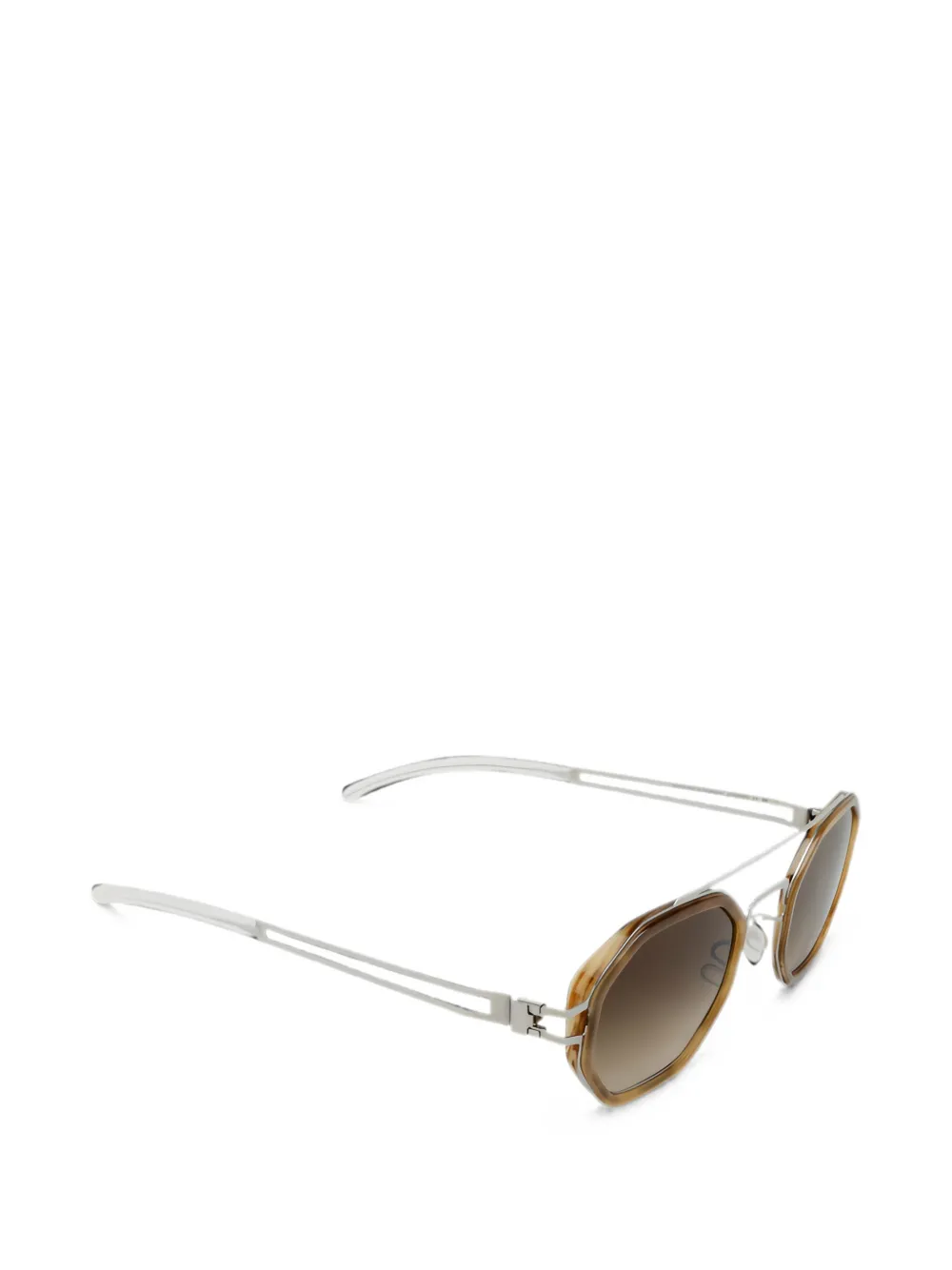 Mykita Zonnebril met geometrisch montuur Zilver