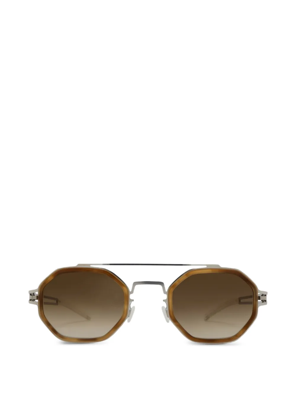 Mykita Zonnebril met geometrisch montuur Zilver