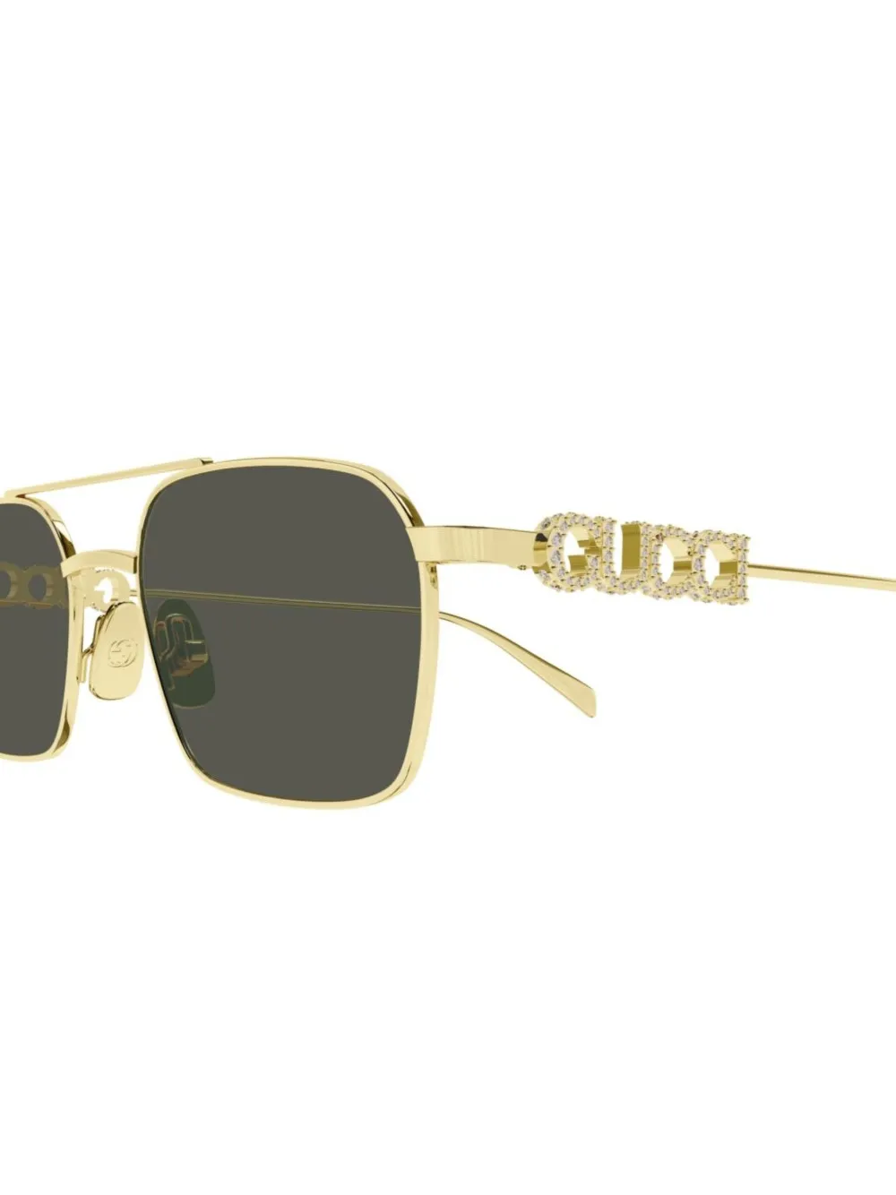 Gucci Eyewear Zonnebril met piloten montuur Goud