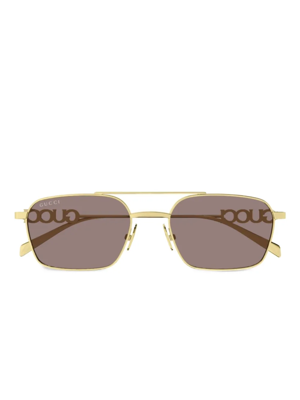 Gucci Eyewear Zonnebril met piloten montuur Goud