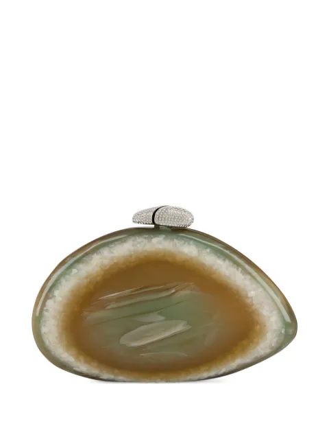 Benedetta Bruzziches Ariel geode-effect clutch bag