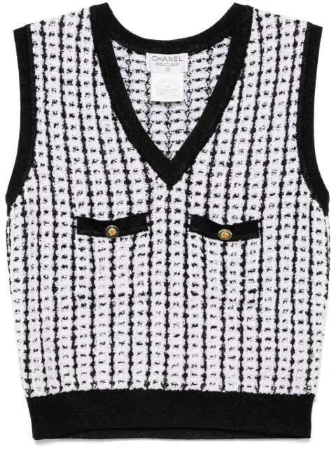CHANEL Pre-Owned 1997 sleeveless vest sweater top