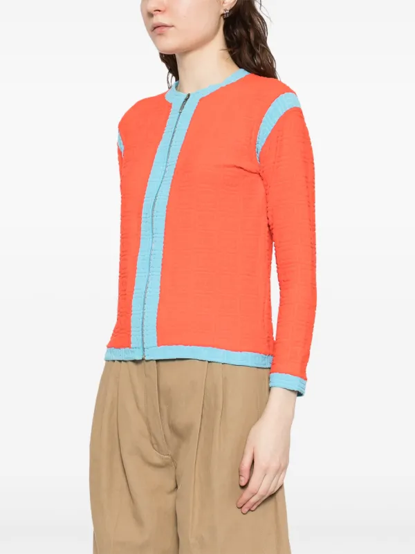 CHANEL Pre-Owned 2002 Zip Up Jacket | Orange | FARFETCH CA
