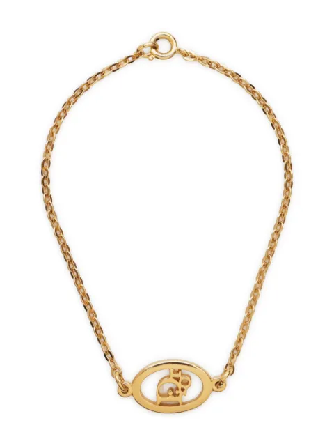 Christian Dior Pre-Owned 2000s Dior letters-pendant bracelet