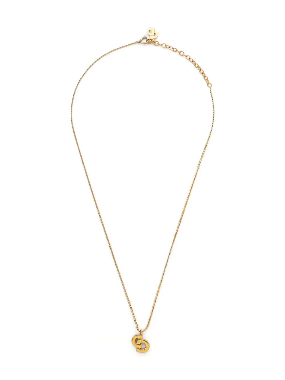 Christian Dior Pre-Owned collar con dije CD 2000 | dorado | Image 1