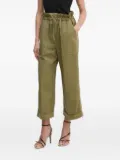 PINKO drawstring cuffed trousers - Green