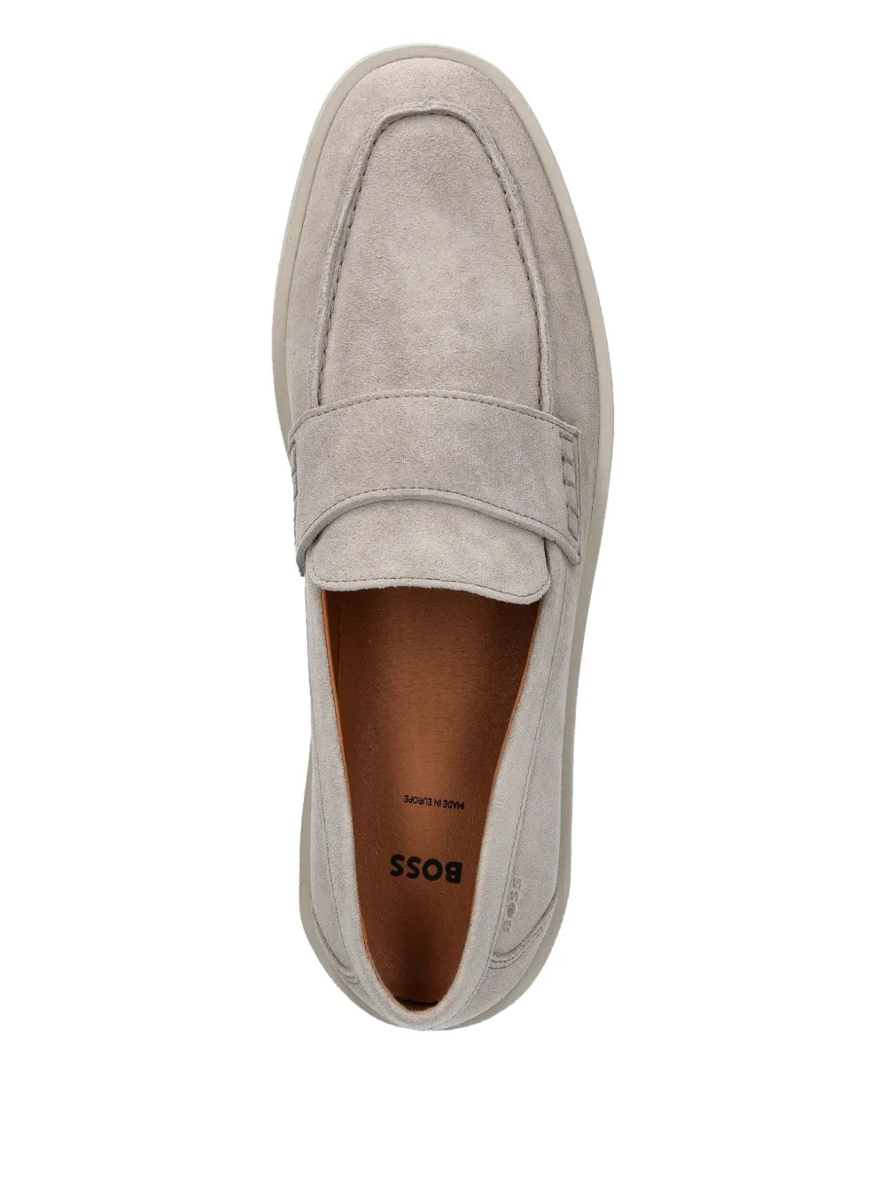 BOSS suede loafers Neutrals