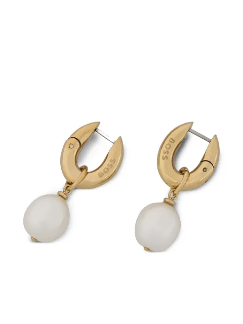 BOSS hinged hoop earrings