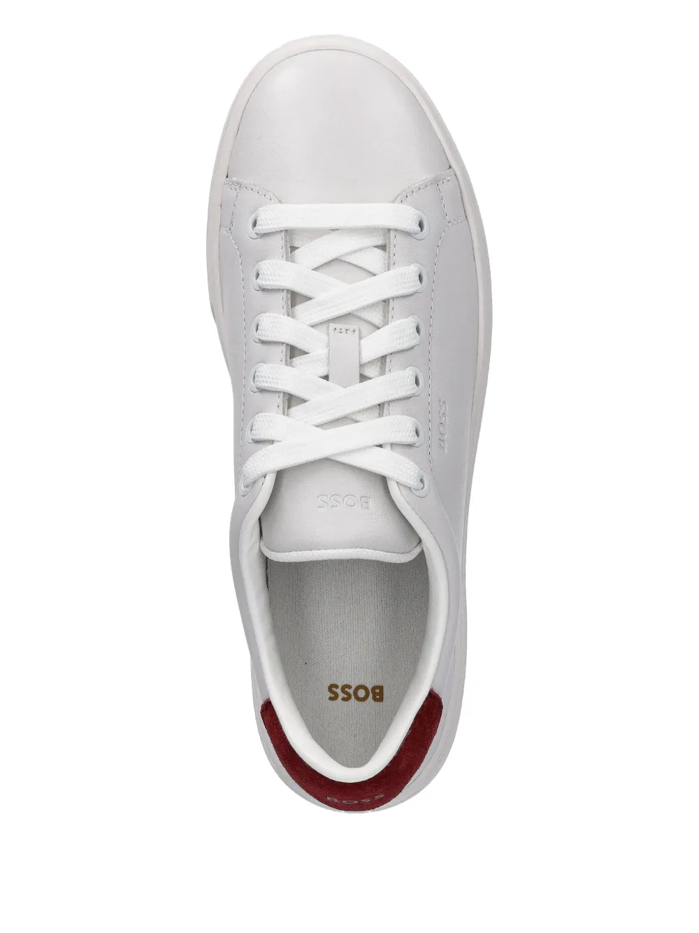 BOSS leather sneakers White