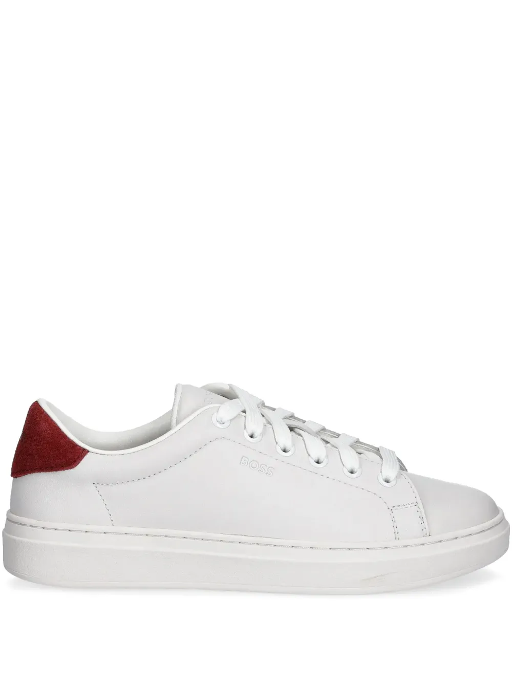 BOSS leather sneakers White