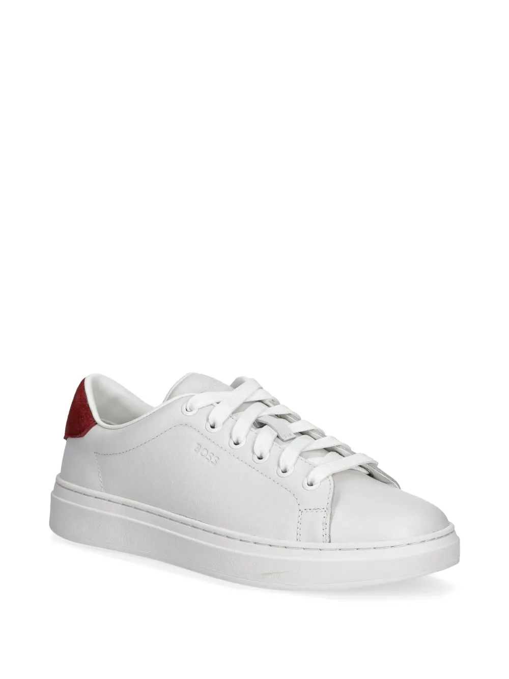 BOSS leather sneakers White