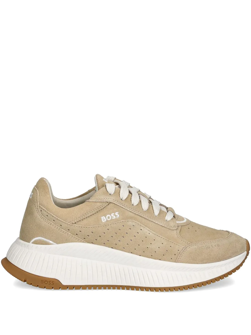 BOSS logo-print sneakers Neutrals