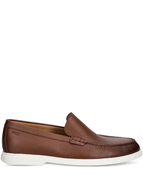 BOSS leather loafers 