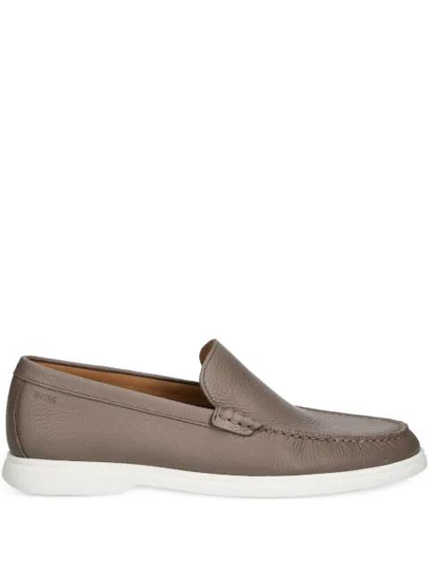 BOSS leather loafers