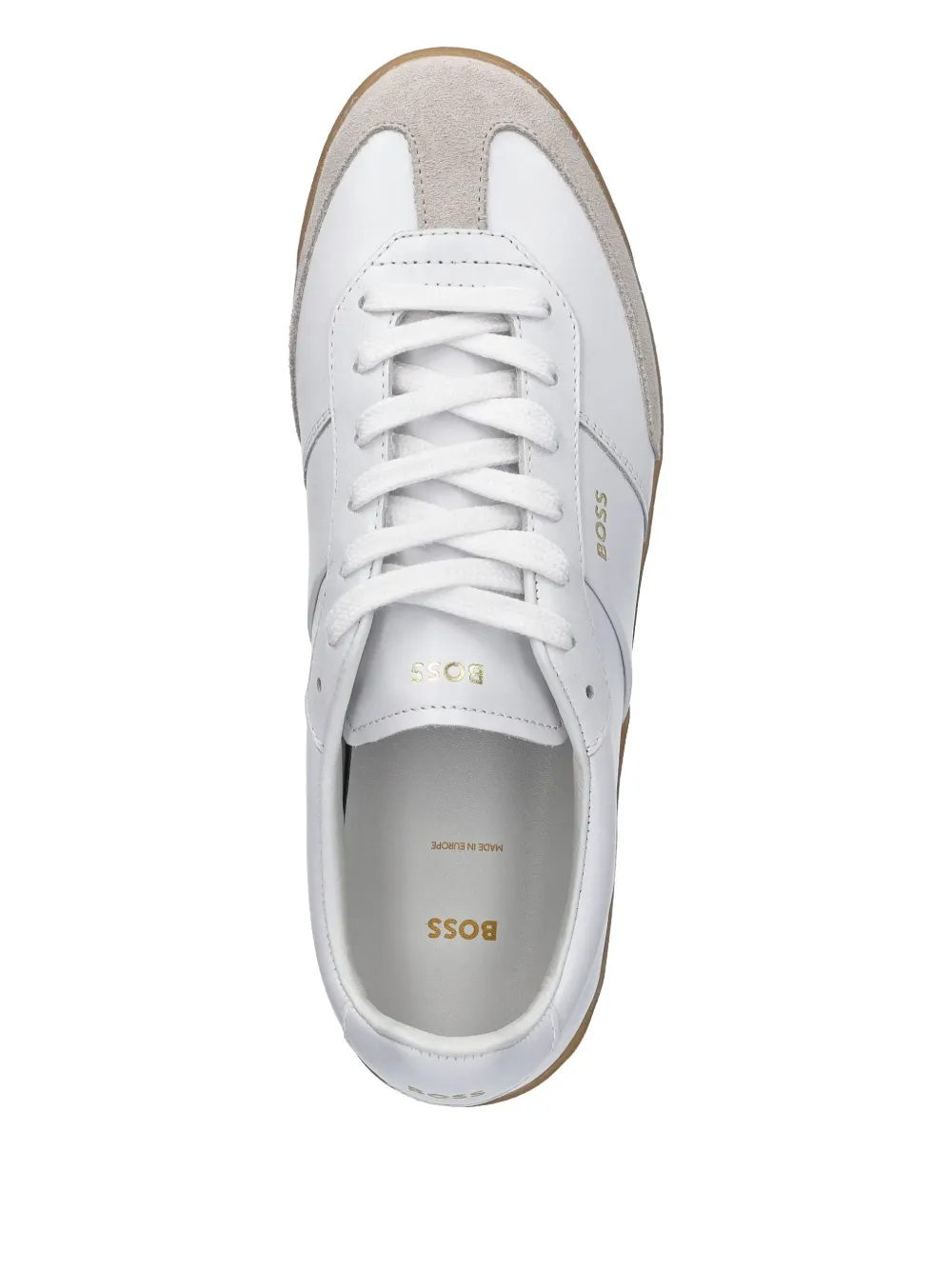 BOSS logo-print sneakers White